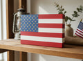 Handmade Wooden American Flag Wall & Shelf Decor
