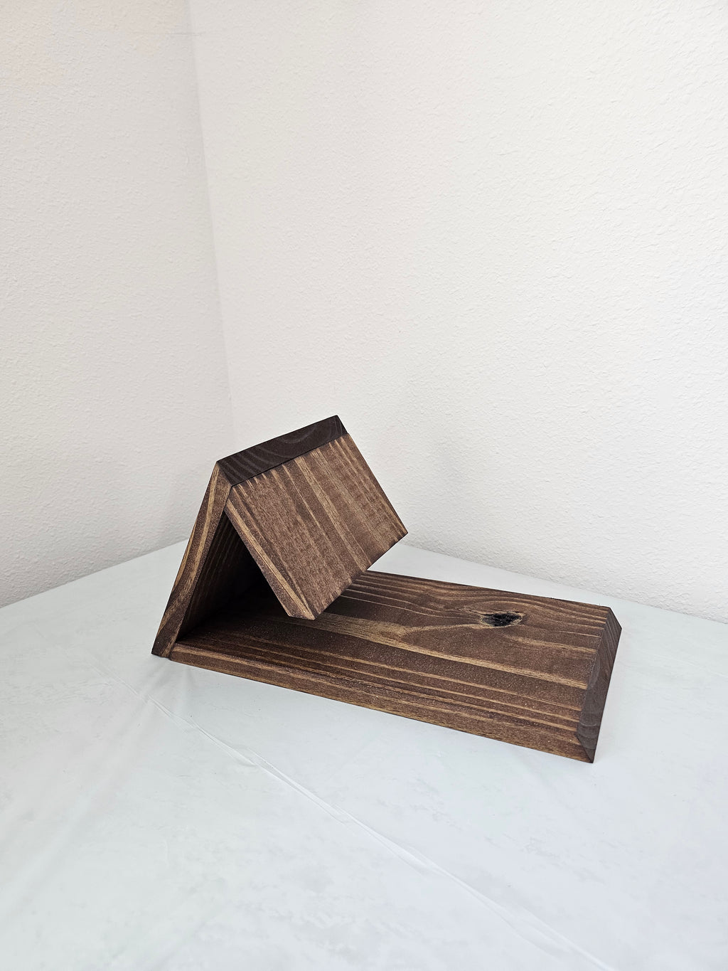 Handmade Wooden Book Rest with Mug Spot | Book Page Holder | Book Valet