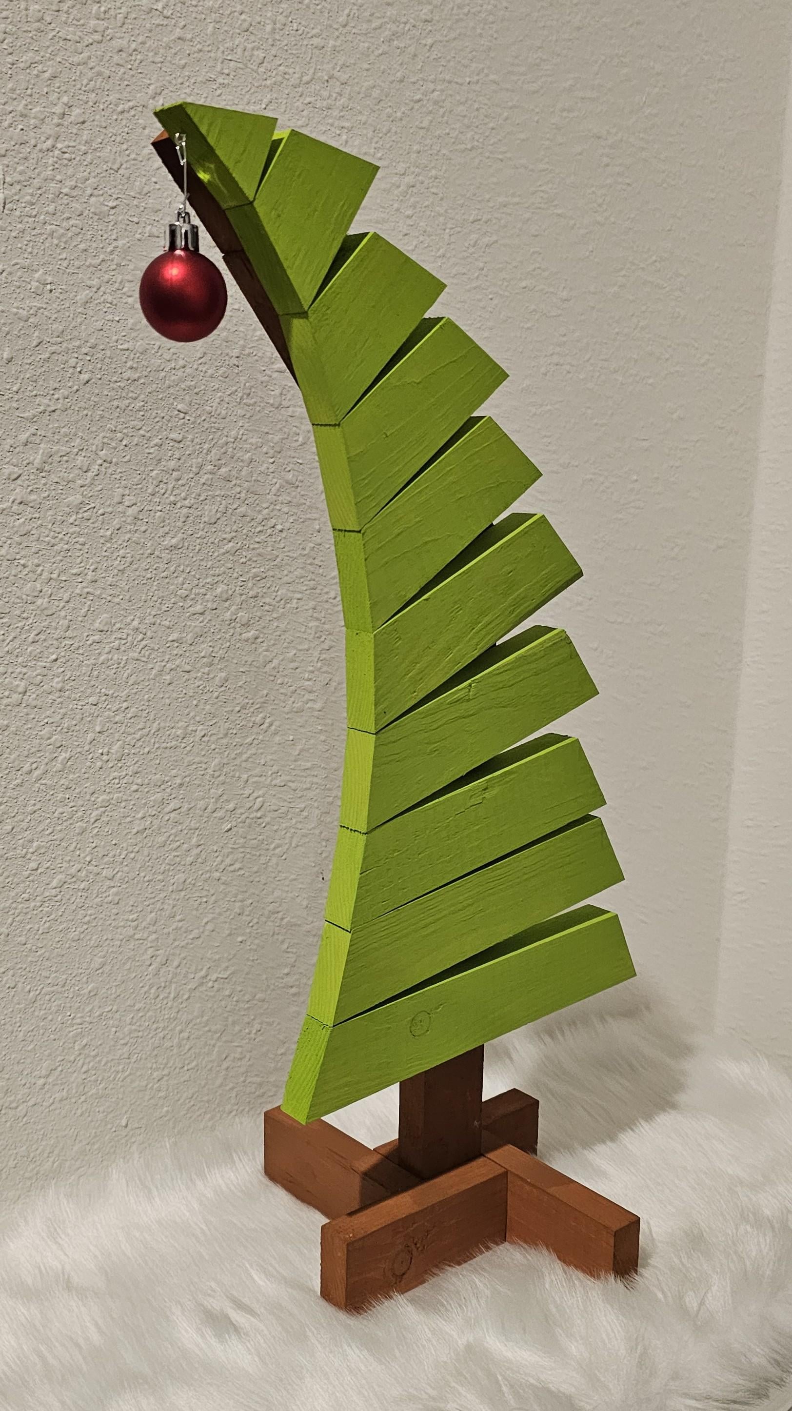 Handcrafted Grinch Tree