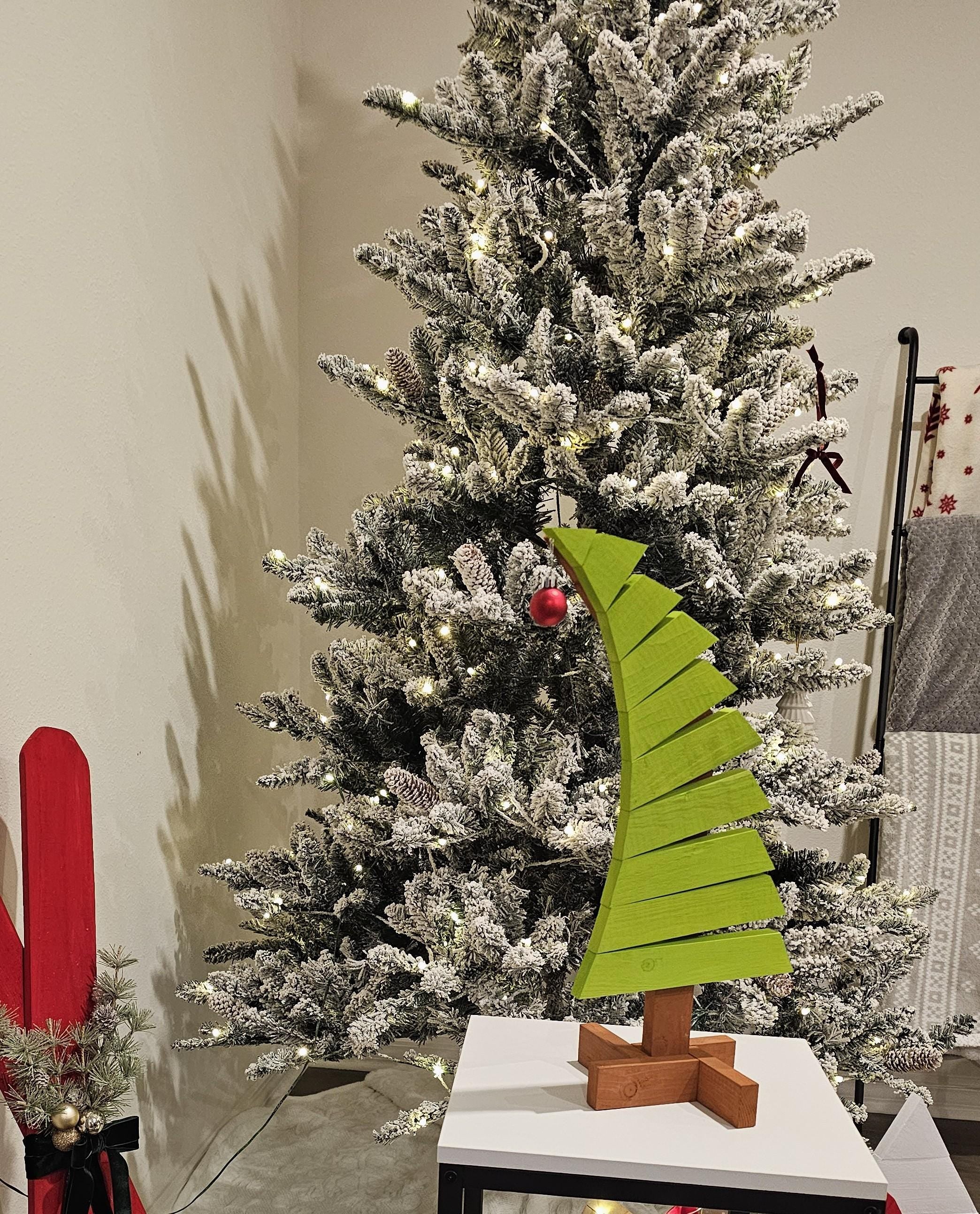 Handcrafted Grinch Tree