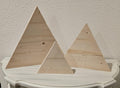 Handcrafted Wood Triangle Trees
