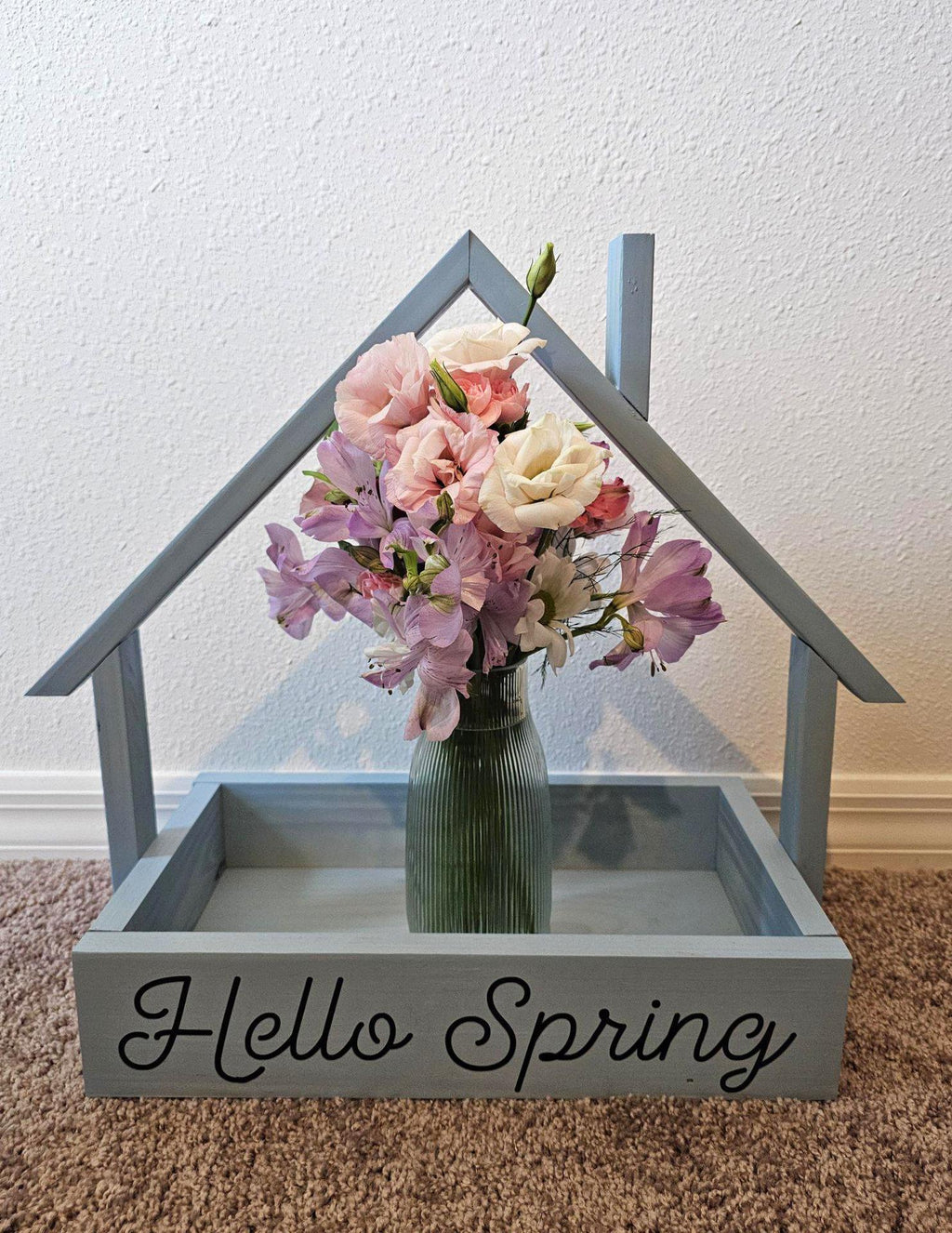 Plant House Home Decor | Handmade Wooden Mini Planter House | Plant Lover Gift | Spring & Summer Home Decor | Cozy Cottagecore Decor