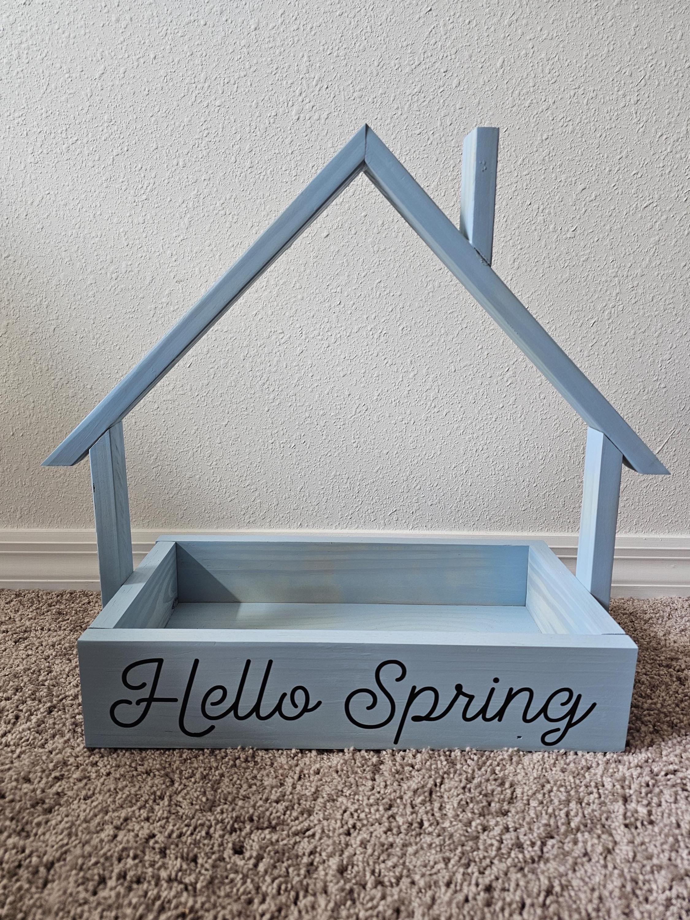 Plant House Home Decor | Handmade Wooden Mini Planter House | Plant Lover Gift | Spring & Summer Home Decor | Cozy Cottagecore Decor