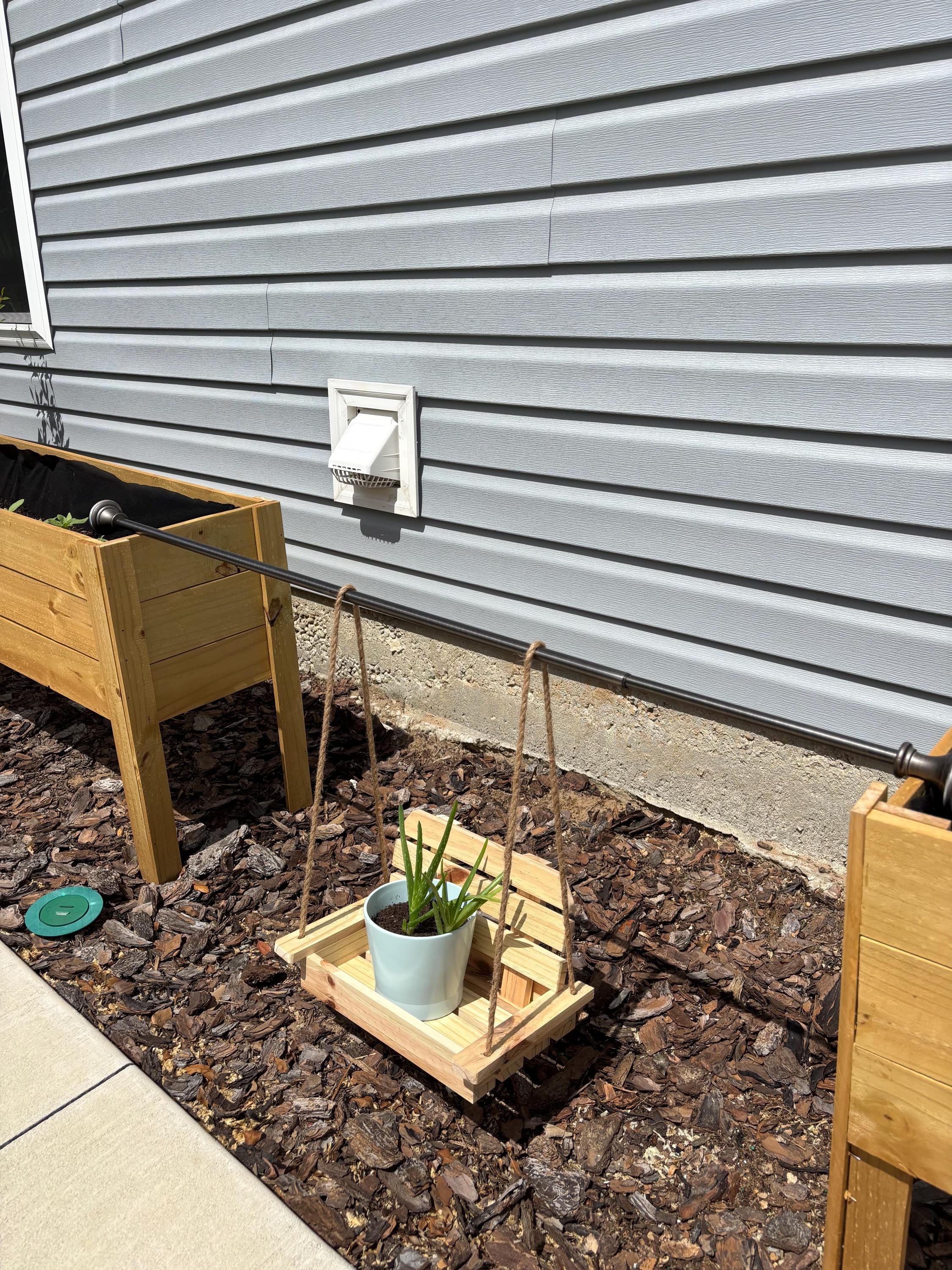 Miniature Porch Swing Plant Hanger