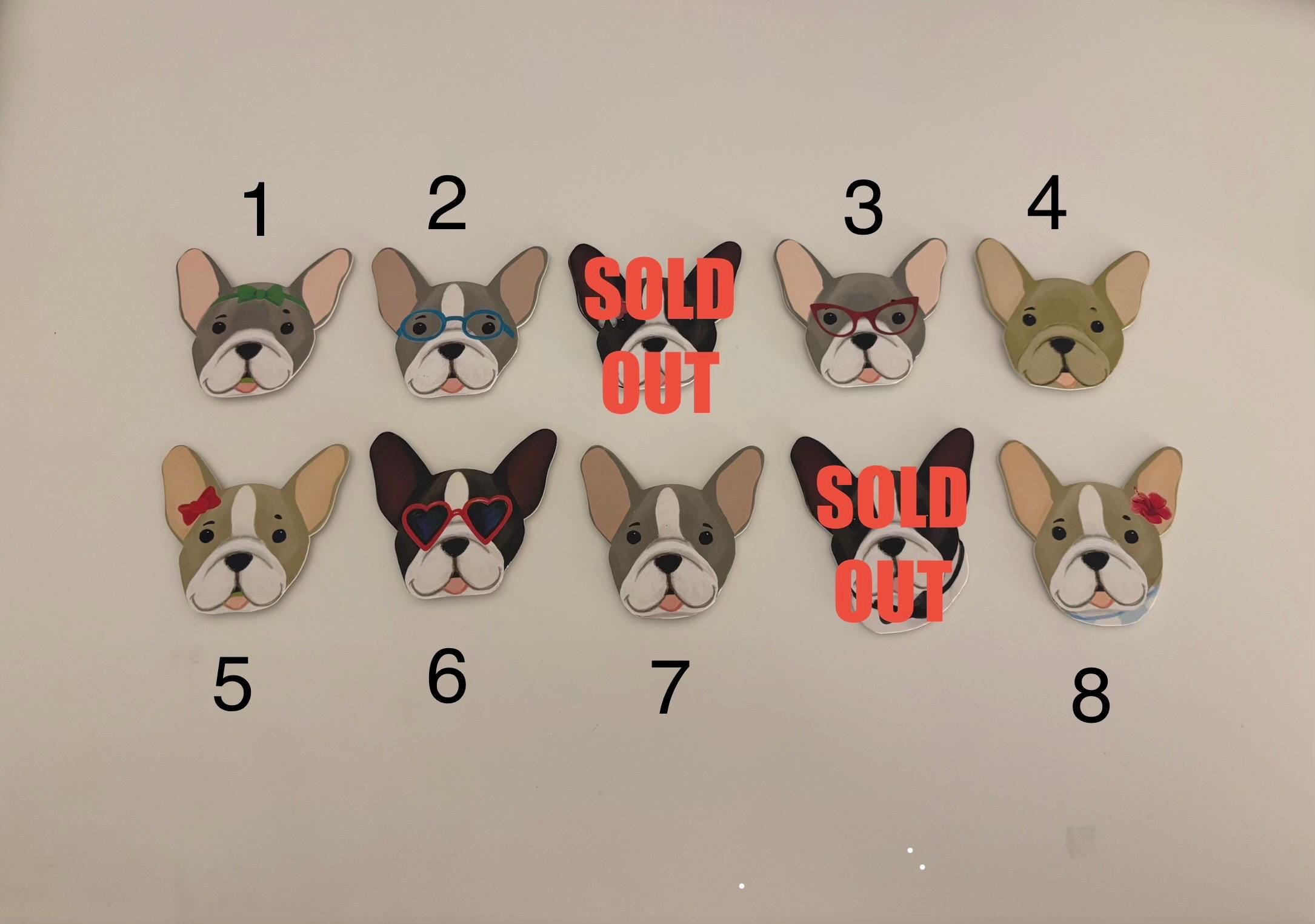 Boston Terrier / Frenchie Magnets - Handmade in Florida | Boston Terrier Gift Idea, Dog Art Magnets, Boston Terrier Lover, Dog Mom, Dog Dad