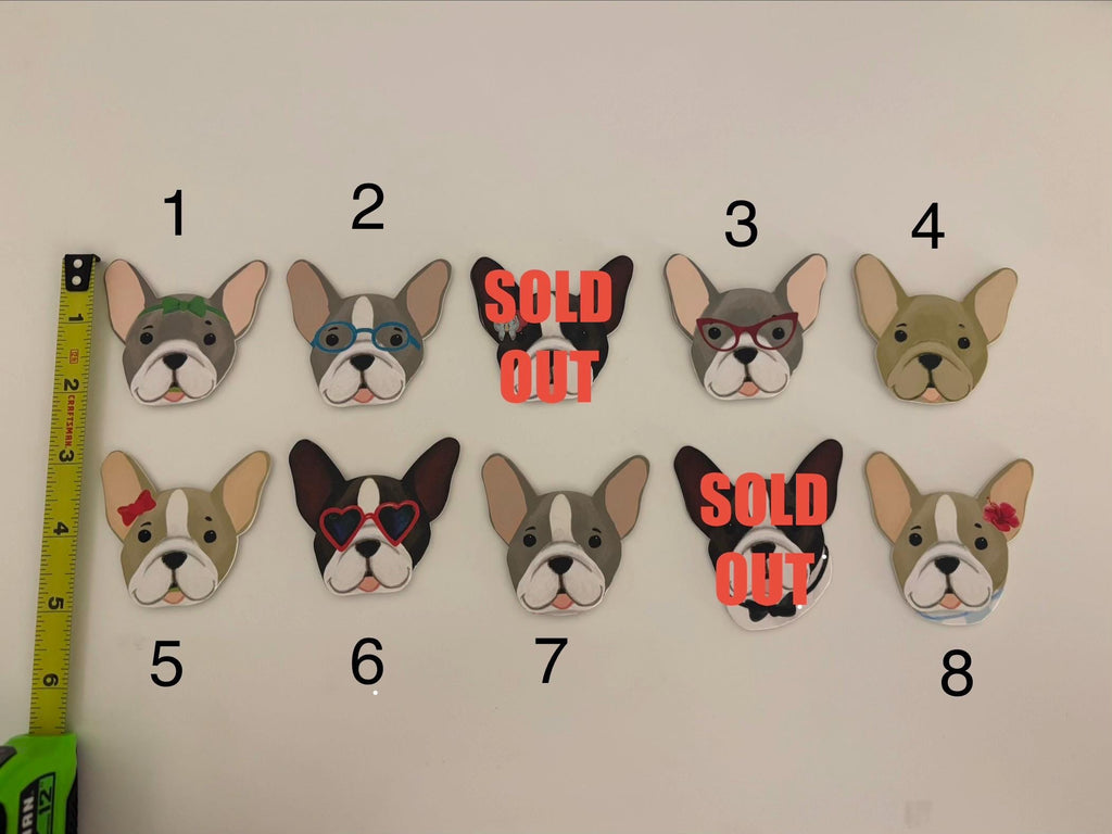 Boston Terrier / Frenchie Magnets - Handmade in Florida | Boston Terrier Gift Idea, Dog Art Magnets, Boston Terrier Lover, Dog Mom, Dog Dad