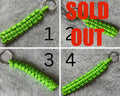 Handmade Neon Green Parachute Cord Keychains