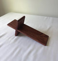 Handcrafted Wooden Shelf-Leaner or Wall Cross | Solid Wood 12-inch Cross