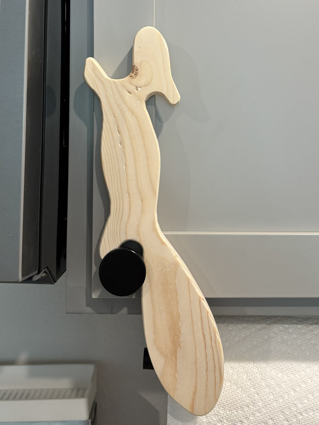 Personalized Wooden Squirrel Oven Rack Puller | Funny Kitchen Gadget, Magnetic Oven Helper