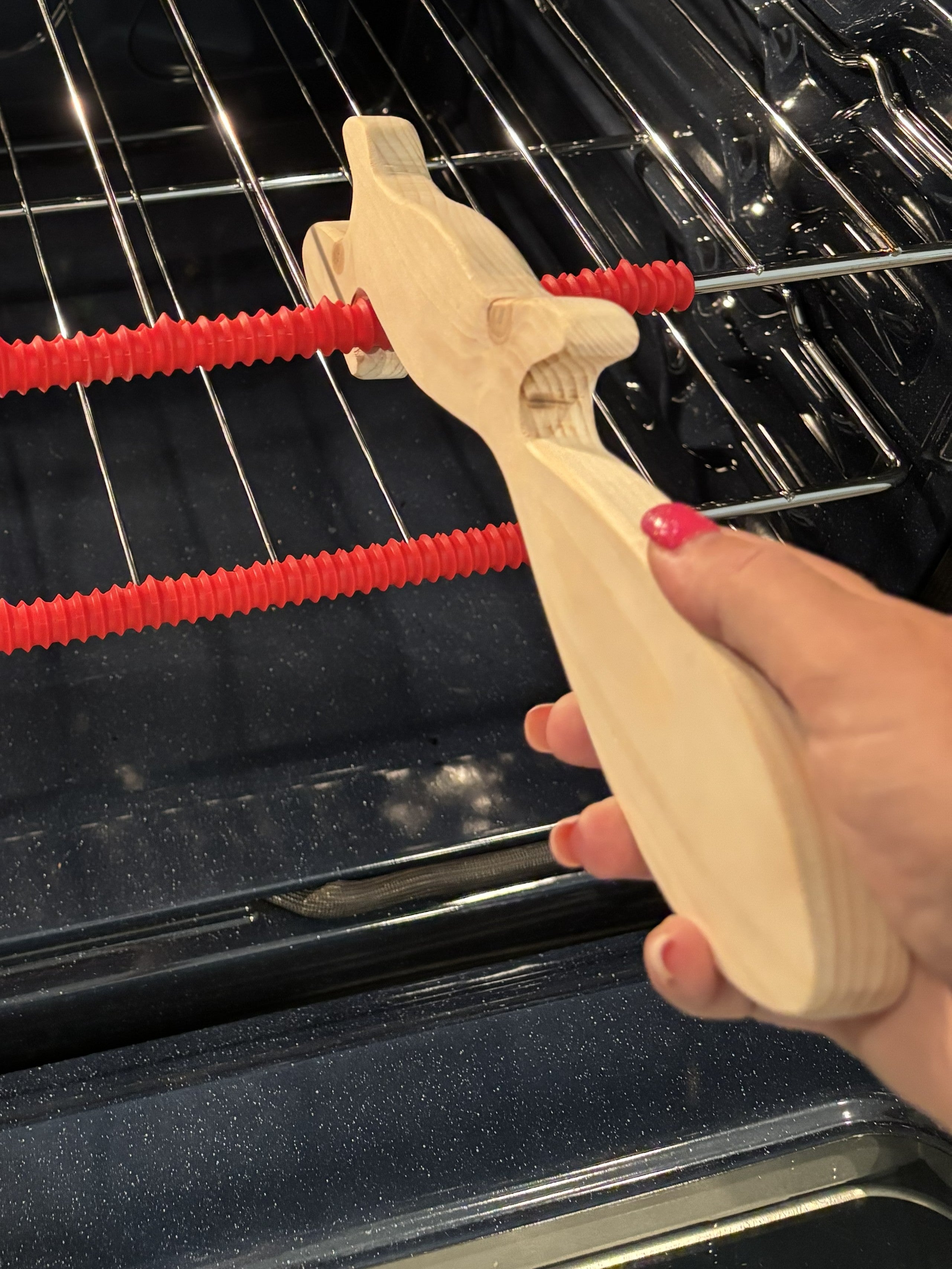 Personalized Wooden Squirrel Oven Rack Puller | Funny Kitchen Gadget, Magnetic Oven Helper