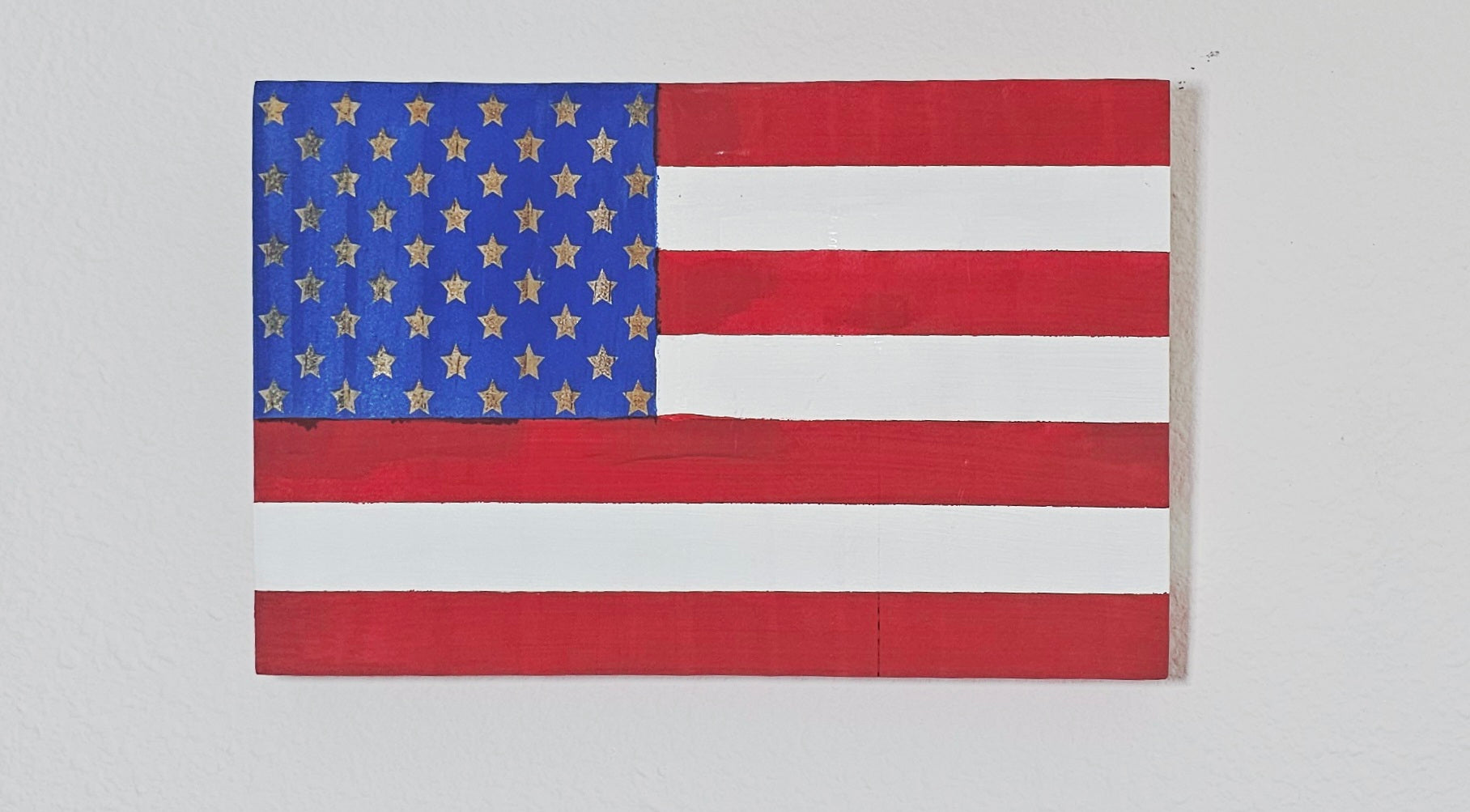 Handmade Wooden American Flag Wall & Shelf Decor